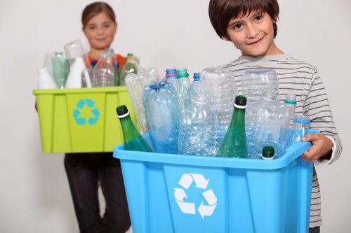Kensington gardeners utilizing waste removal services.